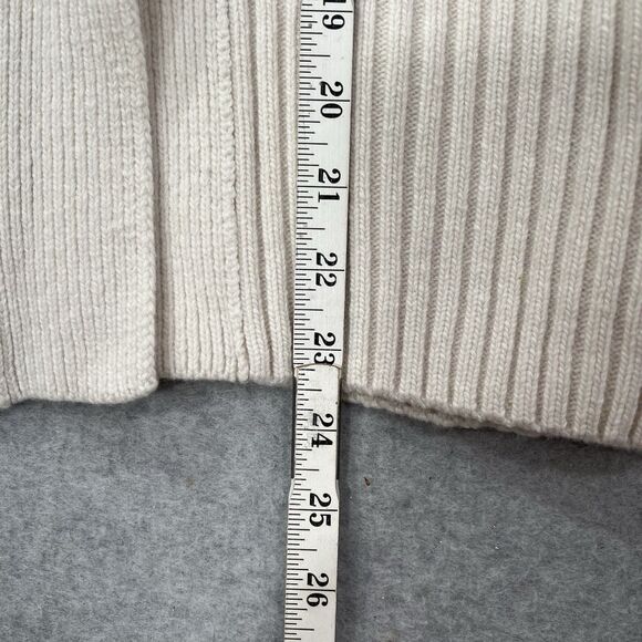 H&M Studio Collection Cardigan XL Wool Chunky knit v neck AW2024 NWT cream - Picture 6 of 16